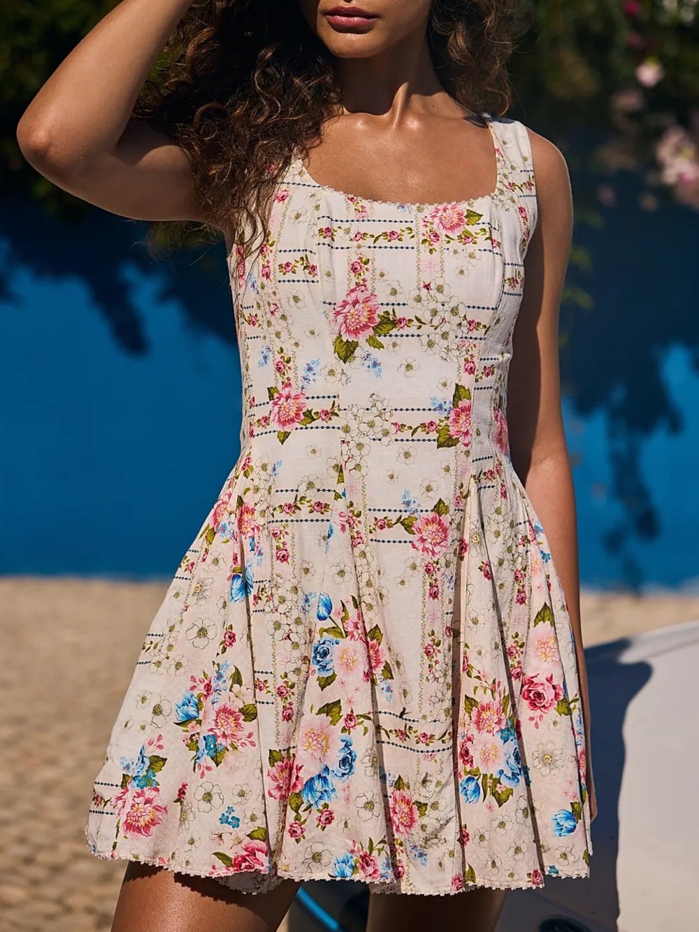 Agua Bendita Kristen Meraki Floral Mini Dress